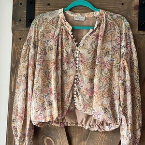 Boho long sleeve blouse